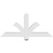 Ekena Millwork Redmond Architectural Grade PVC Gable Bracket, 48"W x 22"H x 4"D x 4"F, 11/12 Pitch GBP048X22X0404RED00 - alternate 5